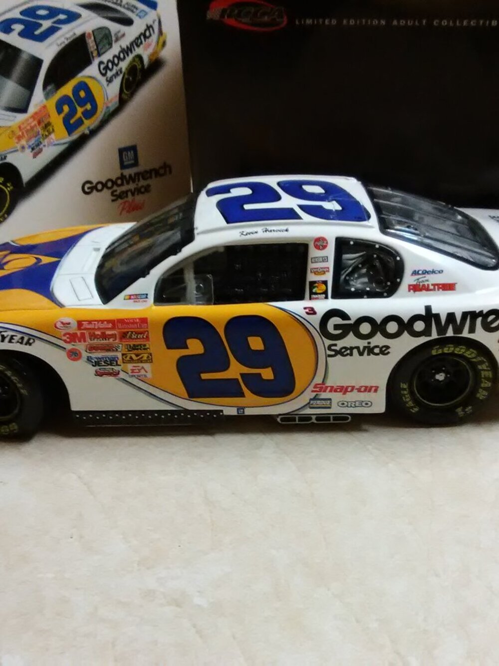 Kevin Harvick 2001 AOL clear window bank 1:24 - BANK - NO BUNDLES PLEASE